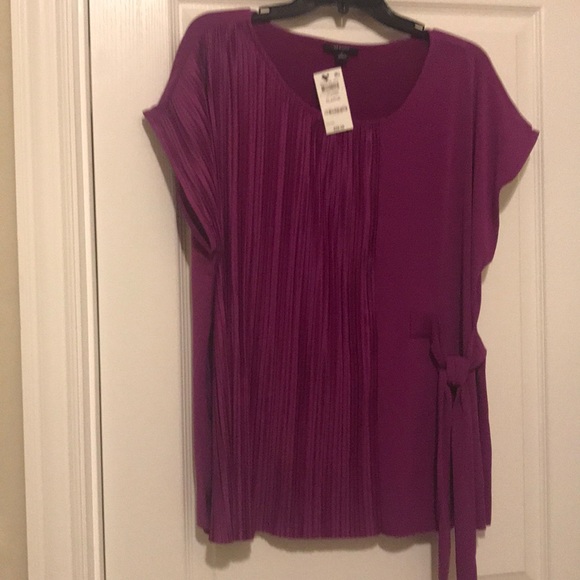 Alfani Pleated Side-Tie Top - Picture 3 of 10